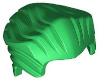 LEGO® los onderdeel Haar in kleur Groen 64798