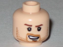 LEGO® los onderdeel Hoofd in kleur Lichte Noga 3626pb0382