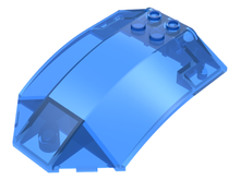Plaatje in Gallery viewer laden, LEGO® los onderdeel Voorruit Doorzichtig Donkerblauw x224