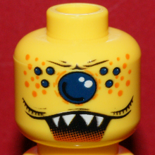 Plaatje in Gallery viewer laden, LEGO® los onderdeel Hoofd in kleur Geel 3626bpb0329