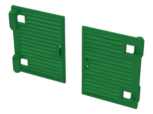 LEGO® los onderdeel Venster, Ruit en Luik Groen 60800a