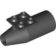 LEGO® los onderdeel Vliegtuig in kleur Zwart 4868b