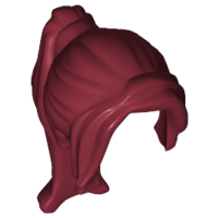 LEGO® los onderdeel Haar in kleur Donkerrood 62696