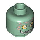 LEGO® los onderdeel Hoofd in kleur Zandgroen 3626pb0375