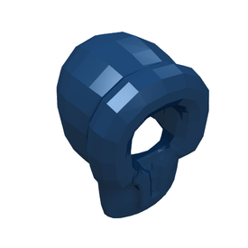 LEGO® los onderdeel Hoofddeksels in kleur Donkerblauw x205