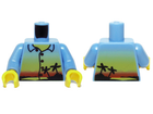LEGO® onderdeel Lijf met Motief Medium Blauw 973pb0566c01