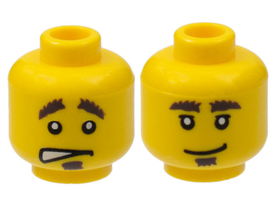 LEGO® los onderdeel Hoofd in kleur Geel 3626pb0363