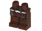 LEGO® onderdeel Benen met Motief Donker Bruin 970c00pb0048