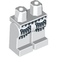 LEGO® los onderdeel Benen met Motief Wit 970c00pb0049