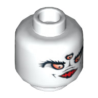 Plaatje in Gallery viewer laden, LEGO® los onderdeel Hoofd in kleur Wit 3626pb0374