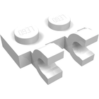 LEGO® los onderdeel Plaat Aangepast in kleur Wit 60470