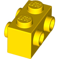 Plaatje in Gallery viewer laden, LEGO® los onderdeel Steen Aangepast in kleur Geel 52107