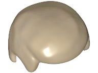 LEGO® los onderdeel Haar in kleur Donker Geelbruin 3901