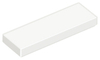 LEGO® los onderdeel Tegel Algemeen in kleur Wit 63864