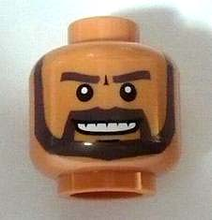 Plaatje in Gallery viewer laden, LEGO® los onderdeel Hoofd in kleur Noga 3626bpb0384