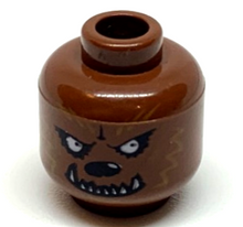 Plaatje in Gallery viewer laden, LEGO® los onderdeel Hoofd Roodachtig Bruin 3626bpb0390
