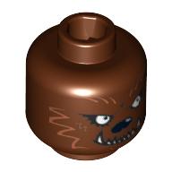 Plaatje in Gallery viewer laden, LEGO® los onderdeel Hoofd Roodachtig Bruin 3626bpb0390