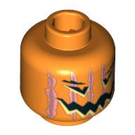Plaatje in Gallery viewer laden, LEGO® los onderdeel Hoofd in kleur Oranje 3626pb0388