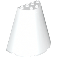 LEGO® los onderdeel Kegel in kleur Wit 47543
