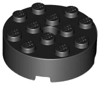 Plaatje in Gallery viewer laden, LEGO® los onderdeel Steen Rond in kleur Zwart 87081
