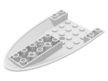 Plaatje in Gallery viewer laden, LEGO® los onderdeel Vliegtuig in kleur Wit 87611