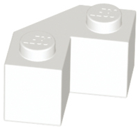 LEGO® los onderdeel Steen Aangepast in kleur Wit 87620