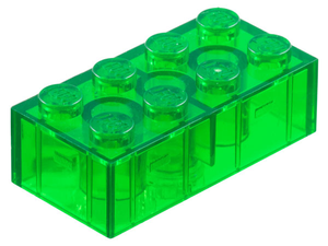 LEGO® los onderdeel Steen in kleur Doorzichtig Groen 3001