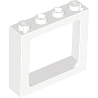 Plaatje in Gallery viewer laden, LEGO® los onderdeel Raamkozijn in kleur Wit 6556