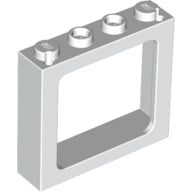 Plaatje in Gallery viewer laden, LEGO® los onderdeel Raamkozijn in kleur Wit 6556