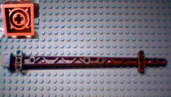 LEGO® los onderdeel Boot in kleur Roodachtig Bruin 48002a