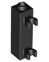 LEGO® los onderdeel Steen Aangepast in kleur Zwart 60583b