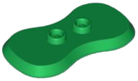 Plaatje in Gallery viewer laden, LEGO® los onderdeel Plaat Aangepast in kleur Groen 88000