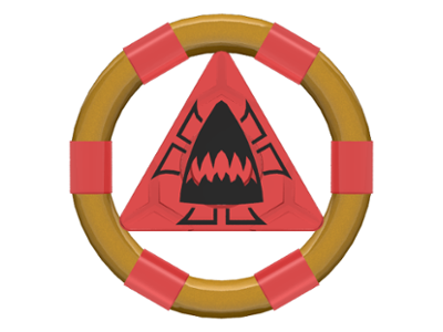 LEGO® los onderdeel Ring in kleur Doorzichtig Rood 87748pb03