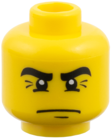 LEGO® los onderdeel Hoofd in kleur Geel 3626pb0429