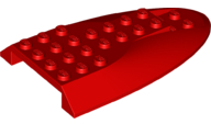 LEGO® los onderdeel Vliegtuig in kleur Rood 87615