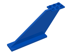 LEGO® los onderdeel Staart in kleur Blauw 87614