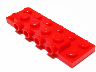 LEGO® los onderdeel Plaat Aangepast in kleur Rood 87609