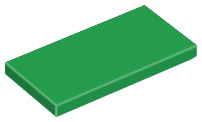LEGO® los onderdeel Tegel Algemeen in kleur Groen 87079