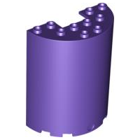 LEGO® los onderdeel Cilinder in kleur Donkerpaars 87926