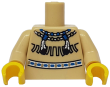 Plaatje in Gallery viewer laden, LEGO® los onderdeel Lijf met Motief Geelbruin 973pb0657c01