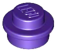 LEGO® los onderdeel Plaat Rond in kleur Donkerpaars 4073