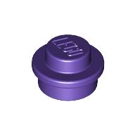 LEGO® los onderdeel Plaat Rond in kleur Donkerpaars 4073