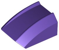 LEGO® los onderdeel Dakpan Gebogen Donkerpaars 30602