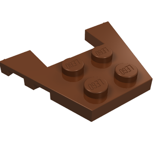 LEGO® los onderdeel Wig Plaat Roodachtig Bruin 48183