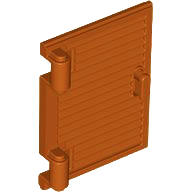 LEGO® onderdeel Venster, Ruit en Luik Donker Oranje 60800a