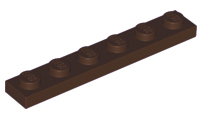 LEGO® los onderdeel Plaat Algemeen Donker Bruin 3666