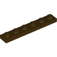 LEGO® los onderdeel Plaat Algemeen Donker Bruin 3666