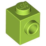Plaatje in Gallery viewer laden, LEGO® los onderdeel Steen Aangepast in kleur Limoen 87087