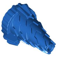 LEGO® los onderdeel Kegel in kleur Blauw 64713