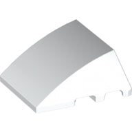 LEGO® los onderdeel Wig in kleur Wit 64225